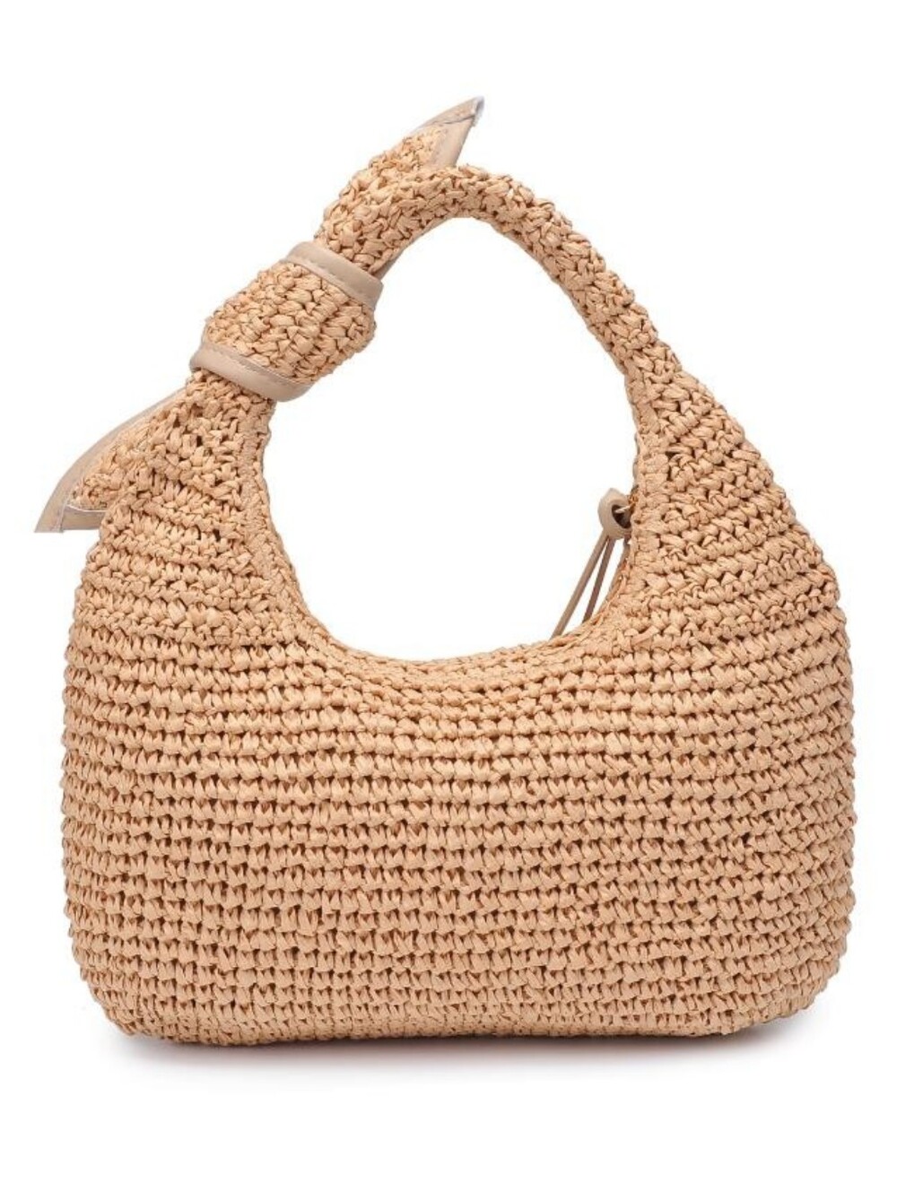 Urban Expressions Beige Woven Shoulder Bag